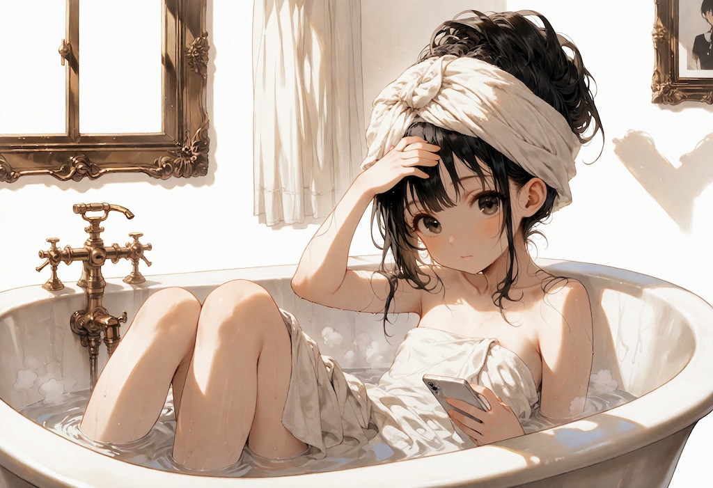 お風呂の良さに目覚めたうちの真琴さん