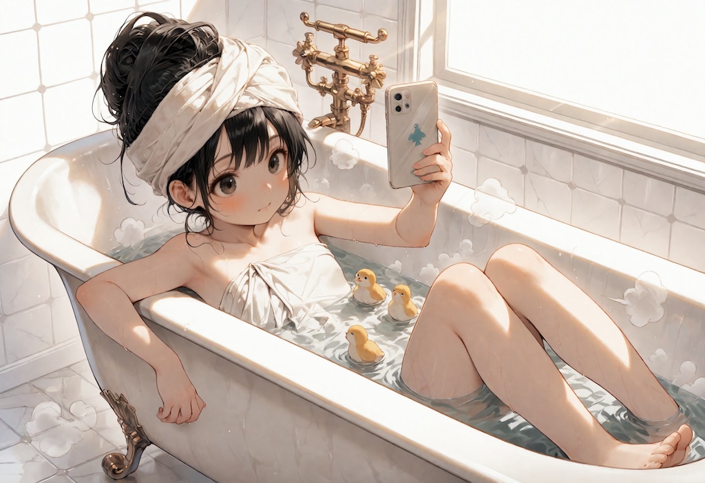 お風呂の良さに目覚めたうちの真琴さん