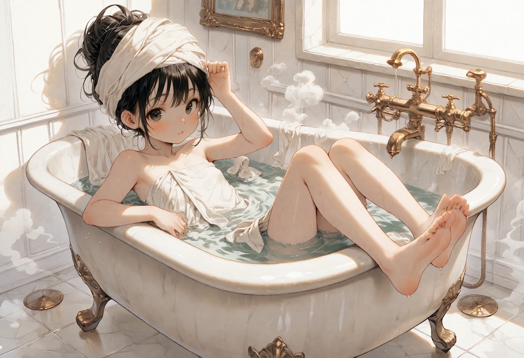 お風呂の良さに目覚めたうちの真琴さん