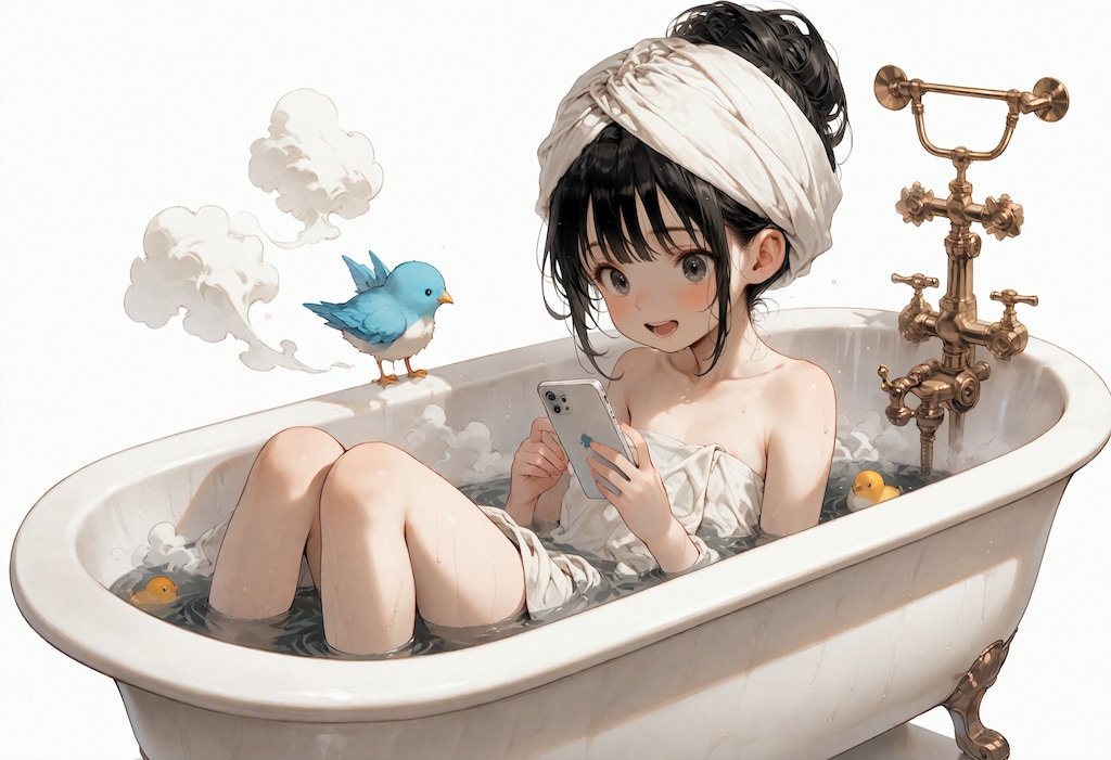 お風呂の良さに目覚めたうちの真琴さん