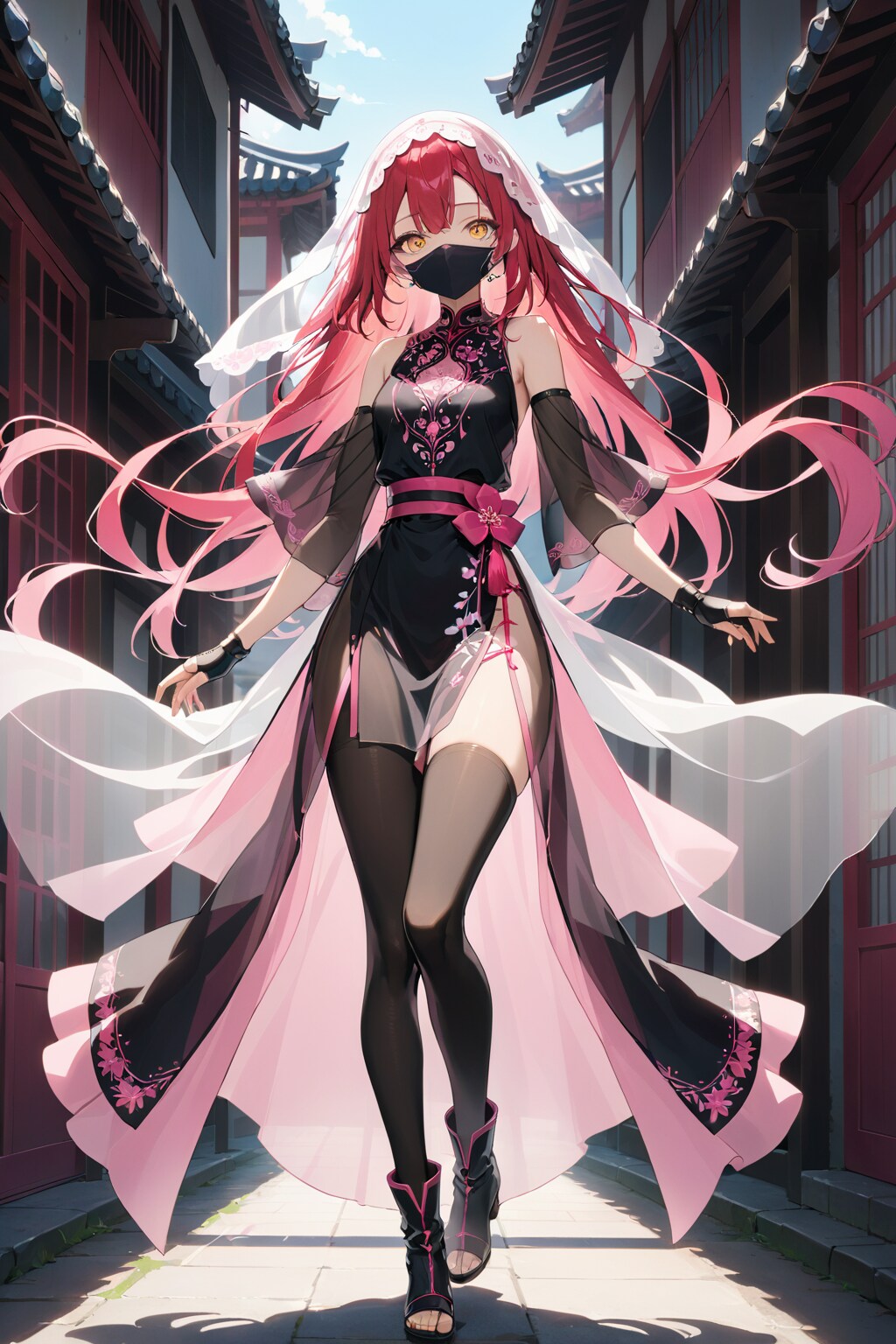 赤髪桃シノビ(主様、本日はどちらに参りましょう？ついて行きます!!)_20250204