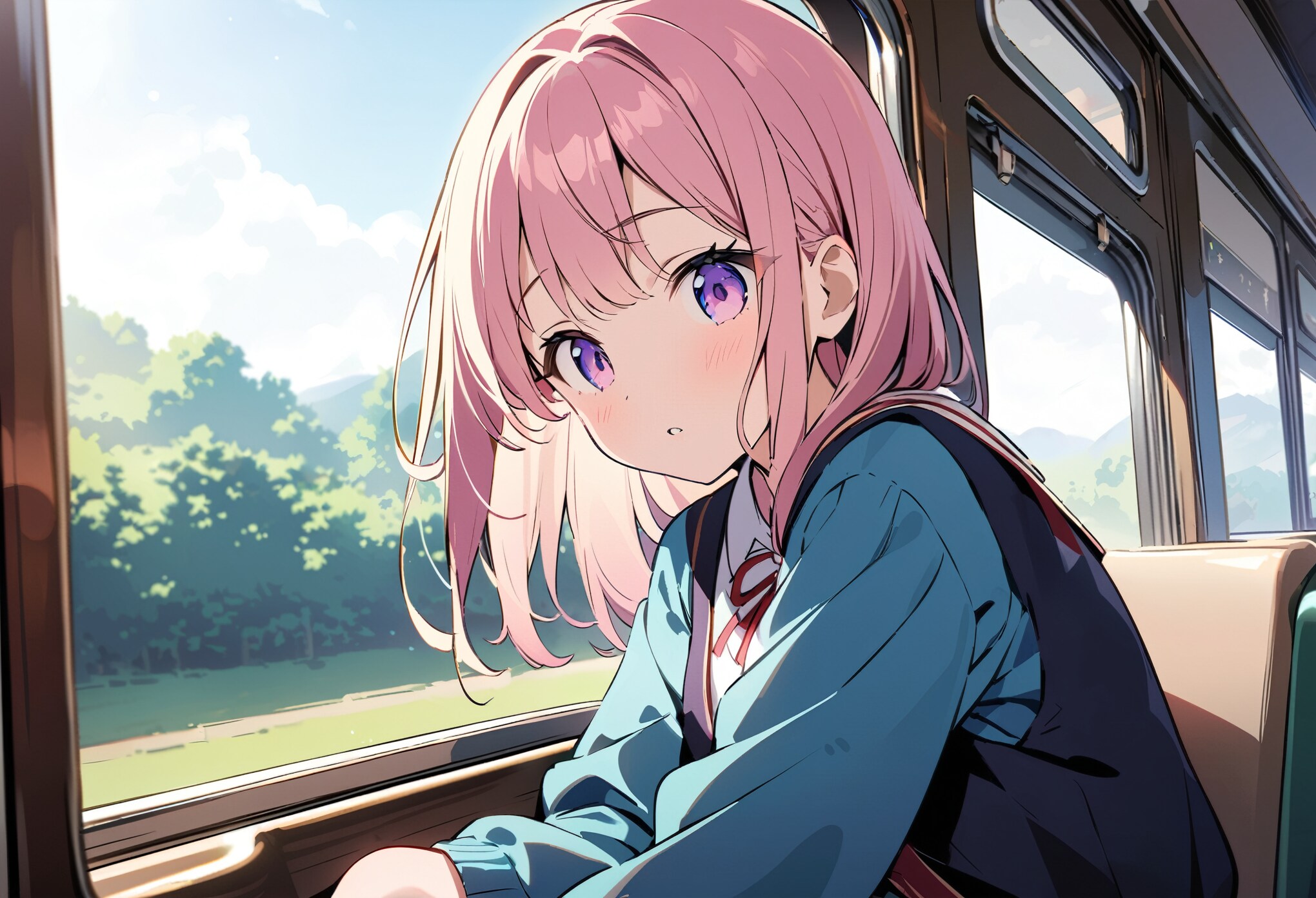 古い電車に乗って