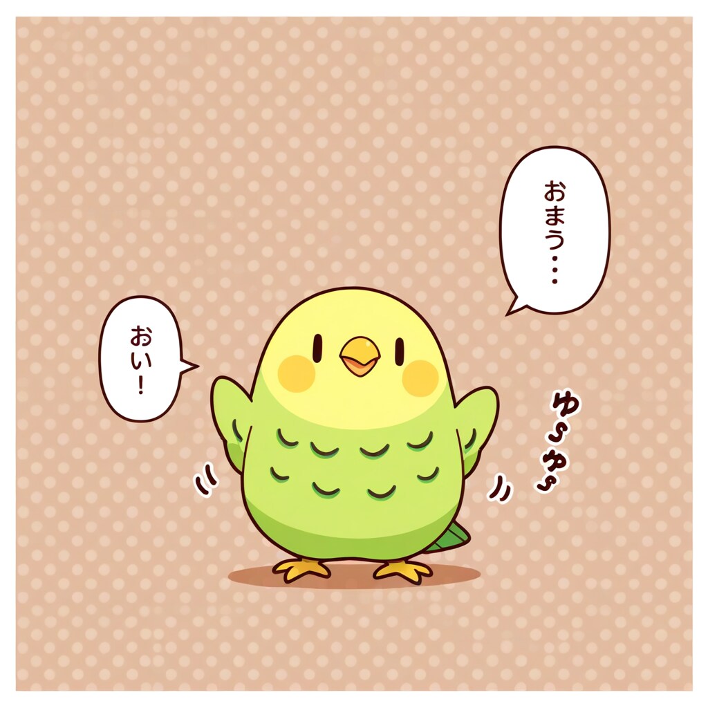 踊るインコ