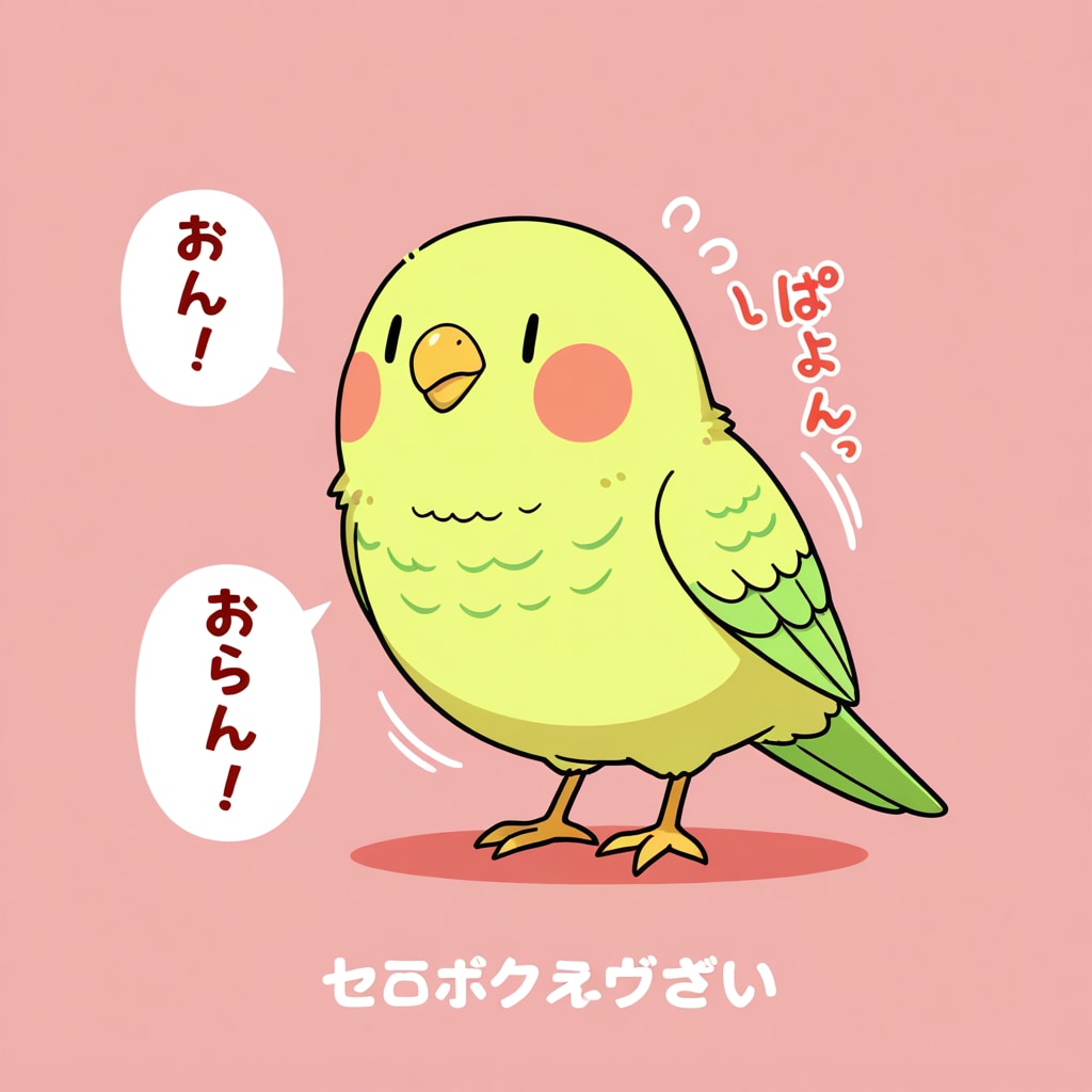 踊るインコ