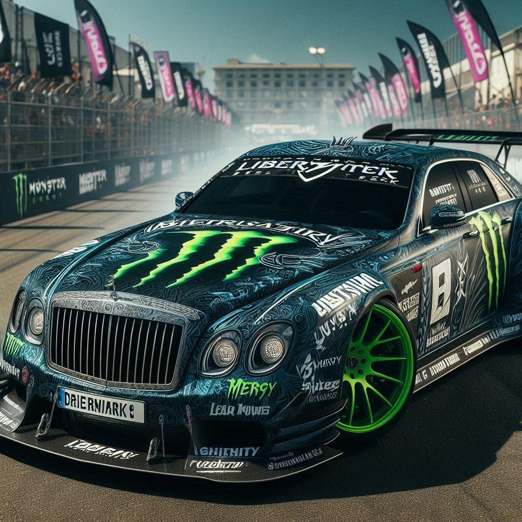 モンスターエナジーカラーリバティーウォークマイバッハのドリ車 | の人気AIイラスト・グラビア