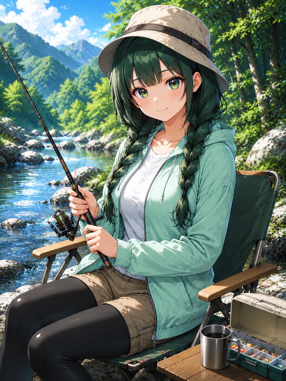 川遊びの翠莉ちゃん