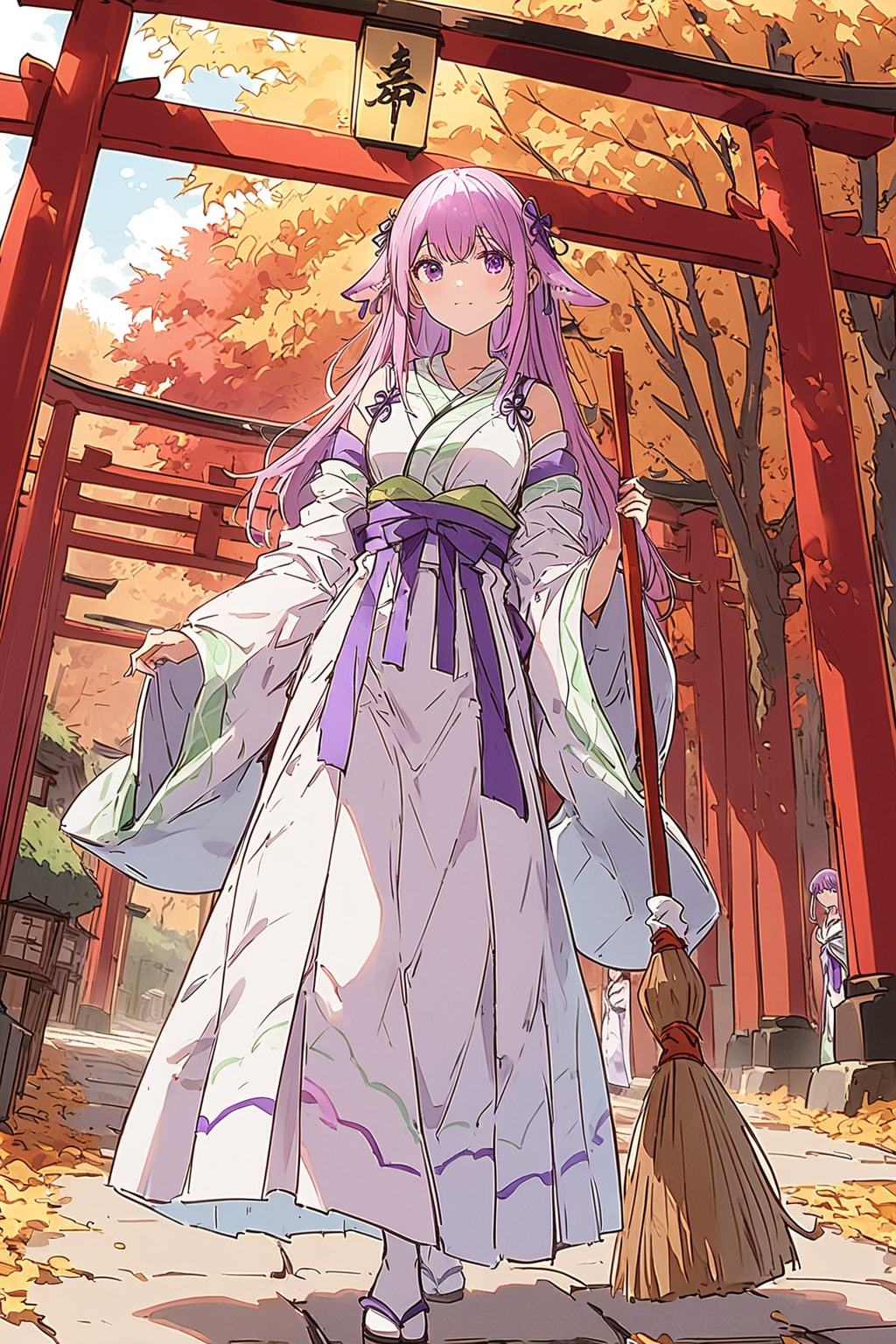 巫女服シーカーちゃん | の人気AIイラスト・グラビア