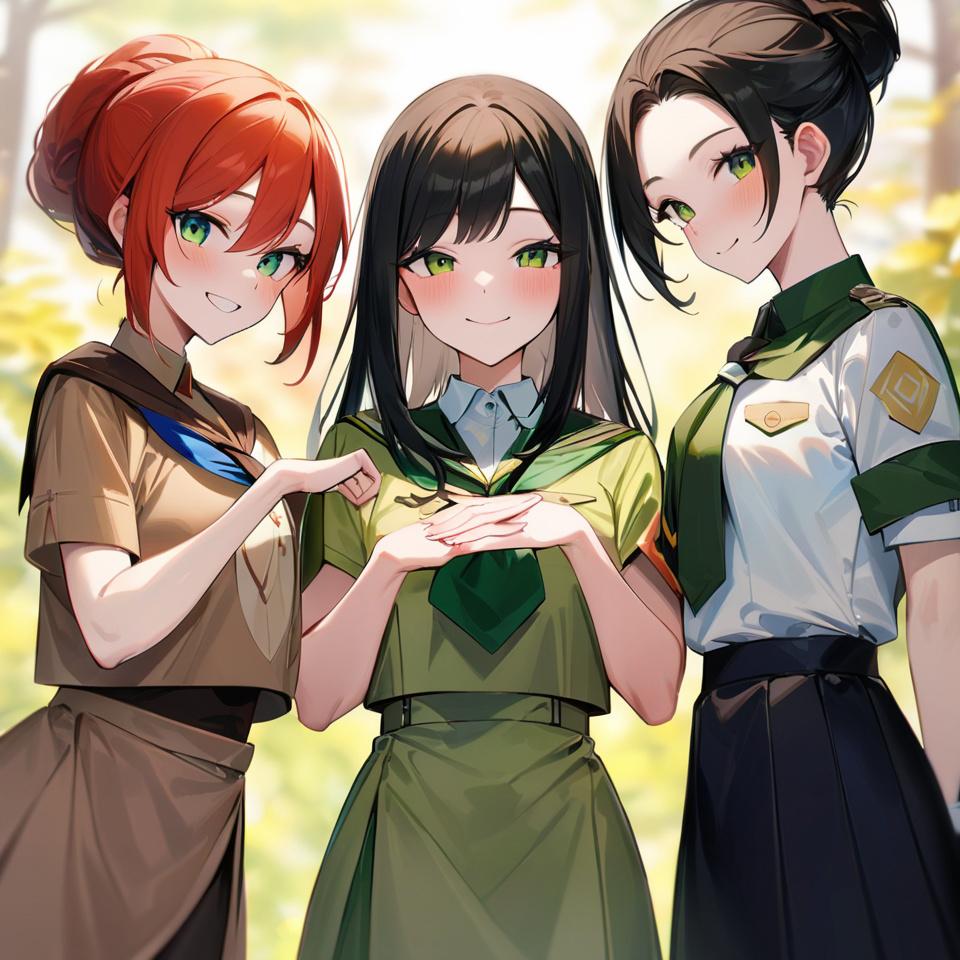 ガールスカウトの日【全2枚】 | の人気AIイラスト・グラビア