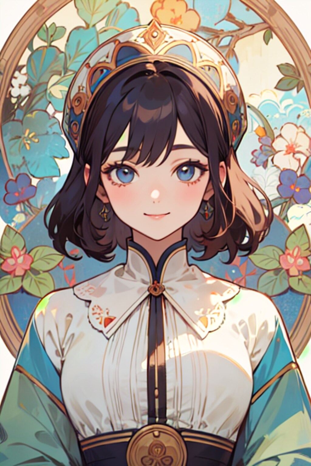 ミュシャ風少女