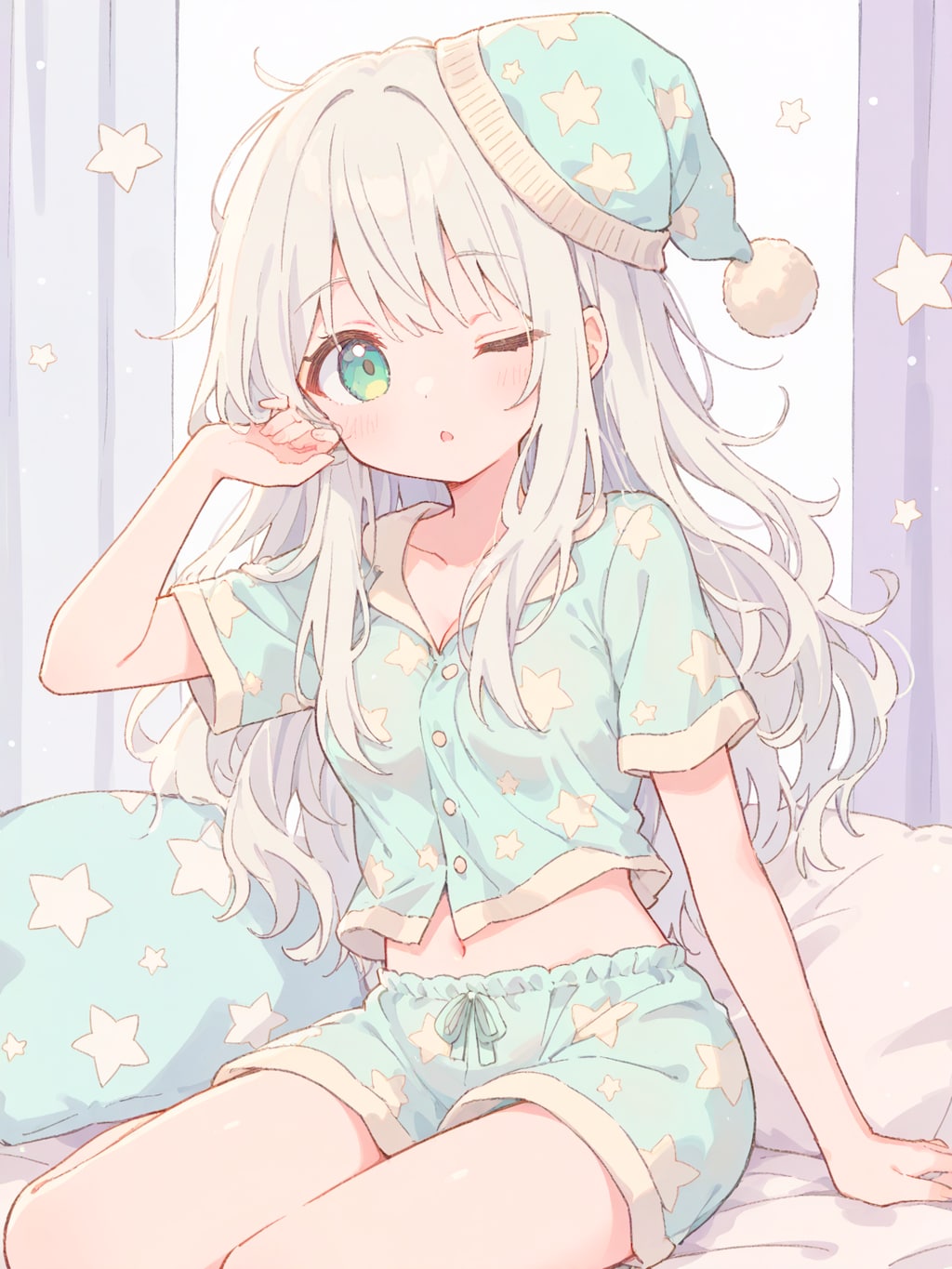 眠たげウィンク