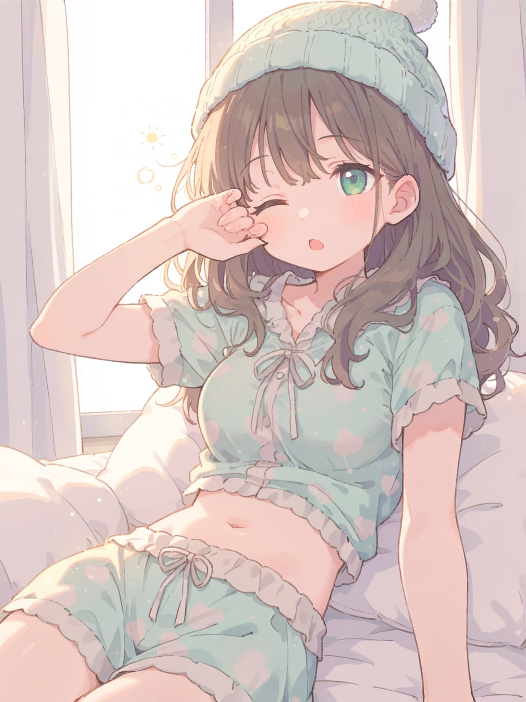 眠たげウィンク