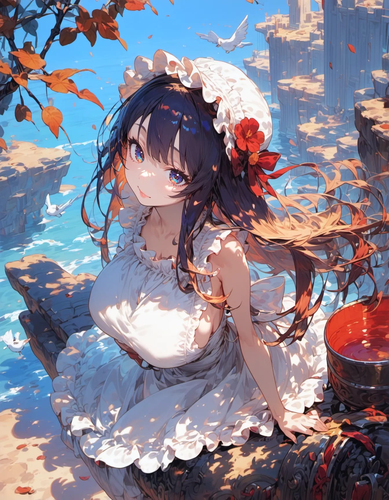 Where the Autumn Sea Remembers | の人気AIイラスト・グラビア