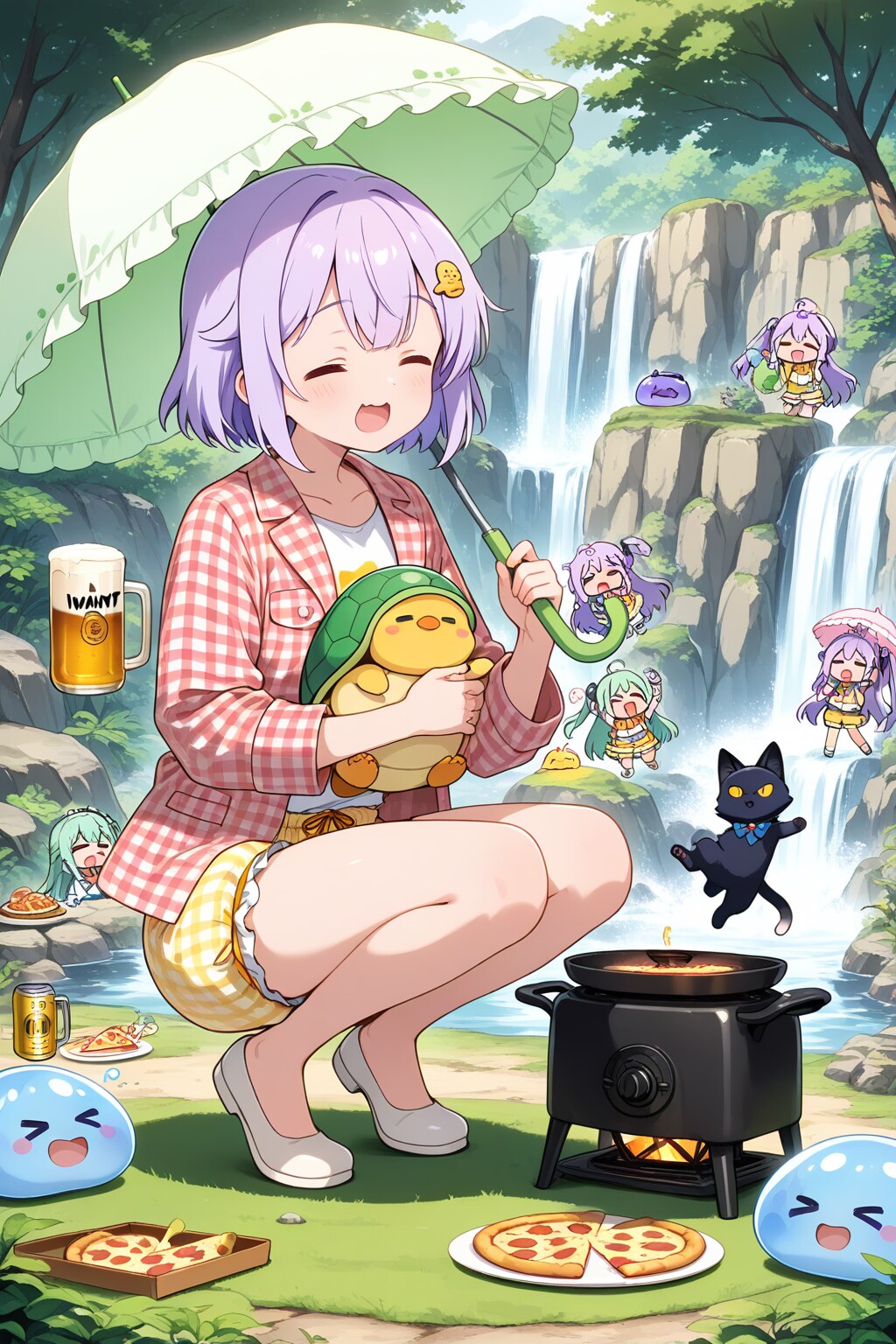 紫髪ちゃん | の人気AIイラスト・グラビア