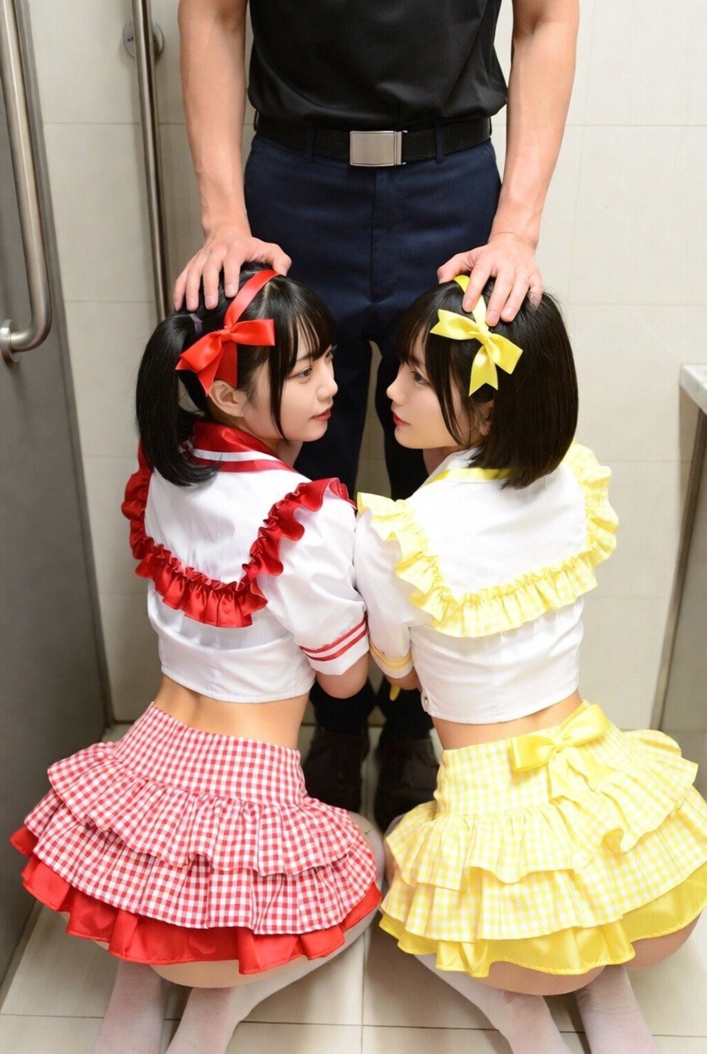 ❤️💛アイドル、頭を撫でて