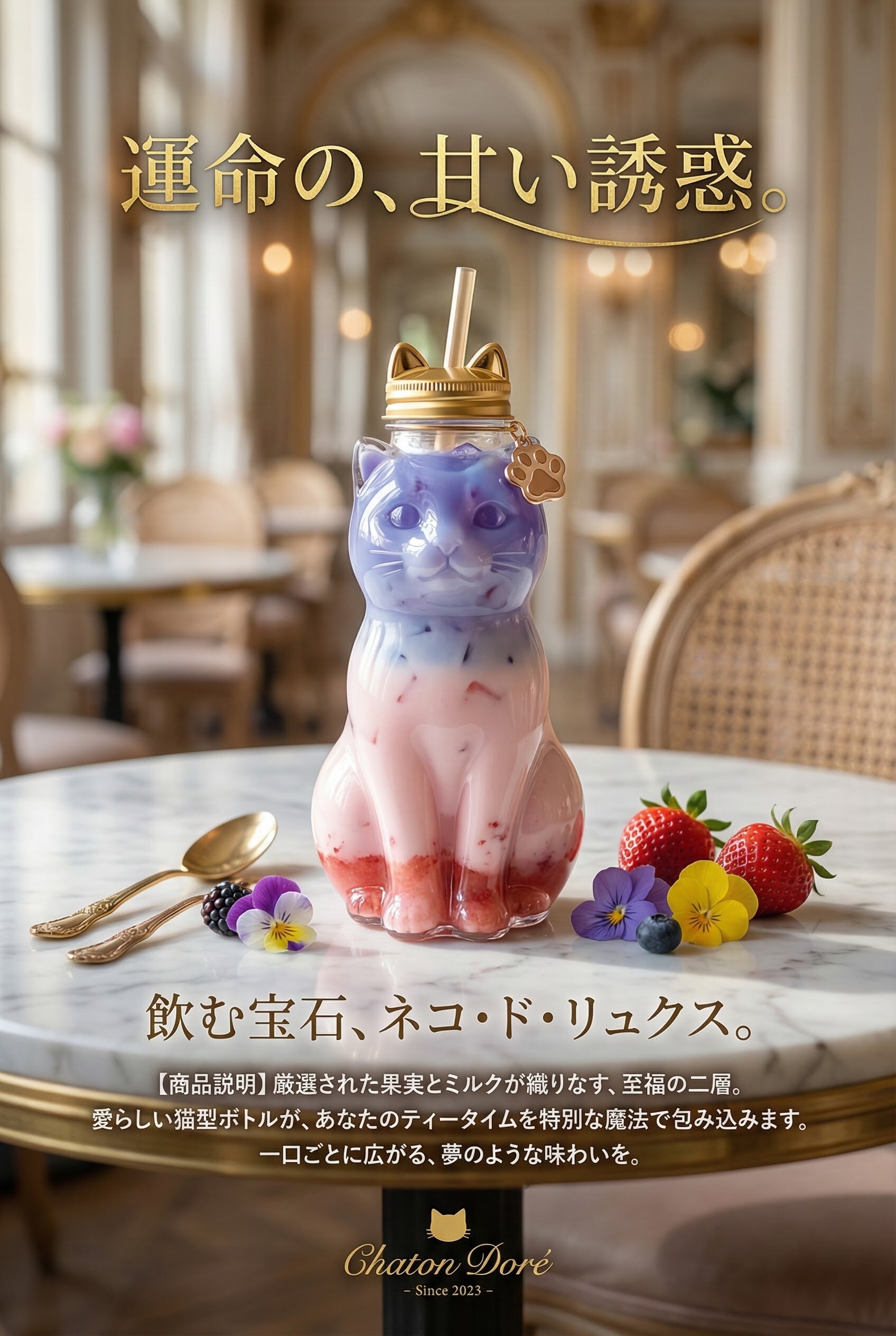 猫ドリンク　偽広告 | の人気AIイラスト・グラビア