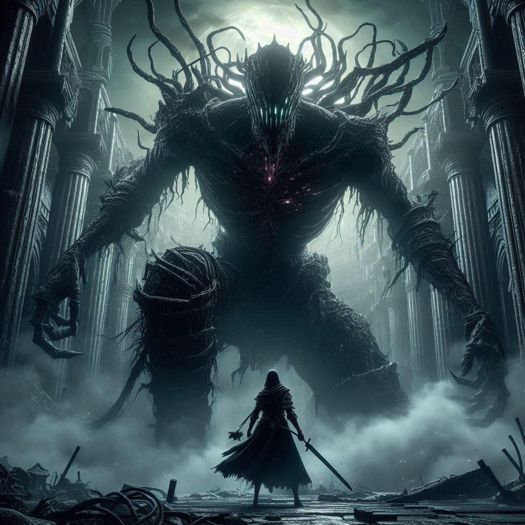 死にゲーで初見ボスに挑む！・・数十秒後にはズタボロのボロ雑巾にされる💦（死にゲーの定番ｗ）