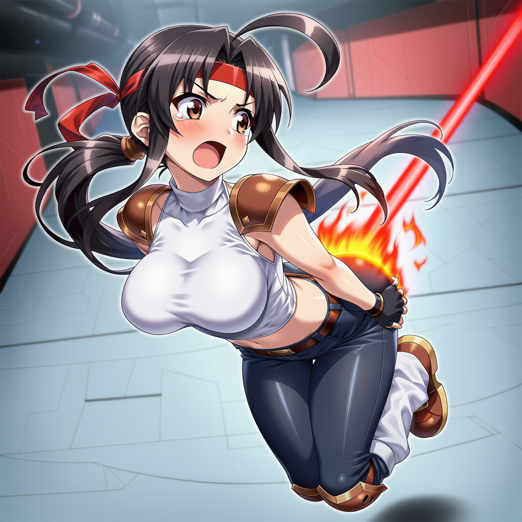 お尻を焼かれる彦山ましら