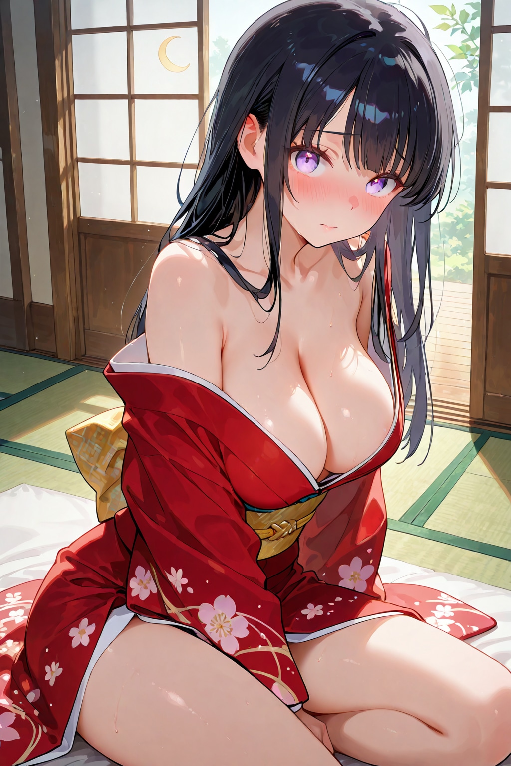 ヘベレケになっていく着物ちゃん
