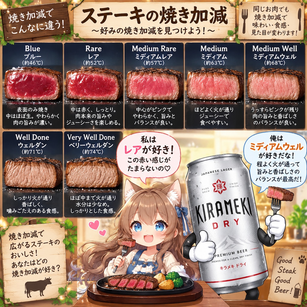 ステーキの焼き方コレクション