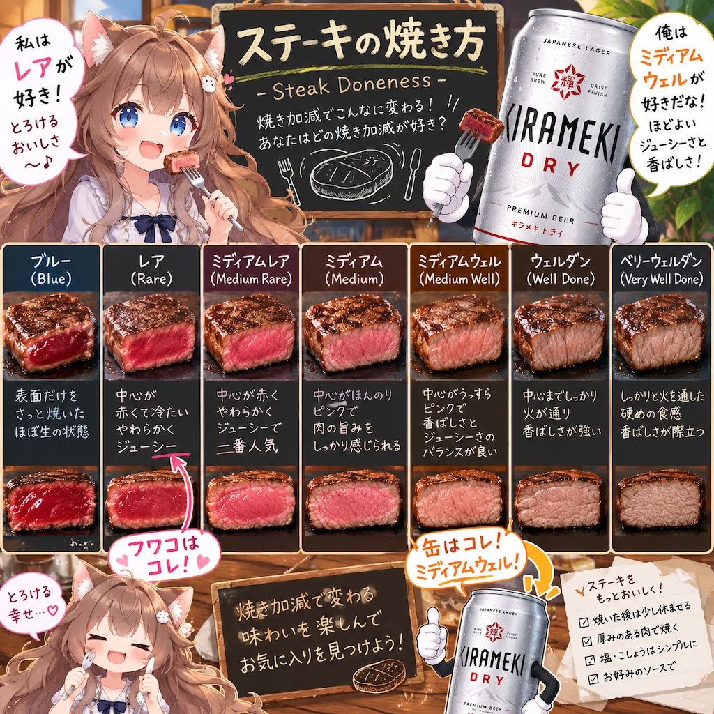 ステーキの焼き方コレクション