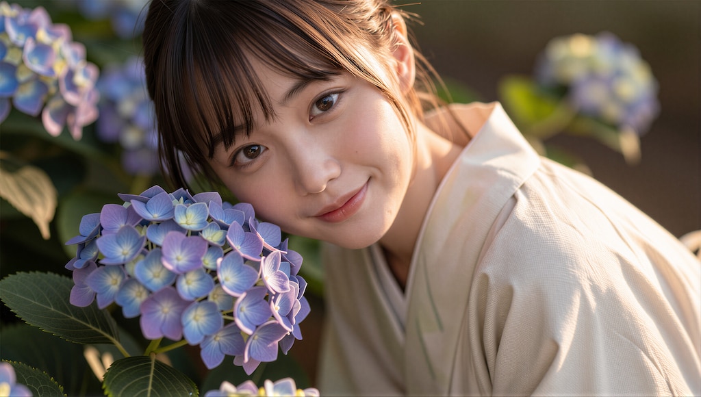 紫陽花のまなざし