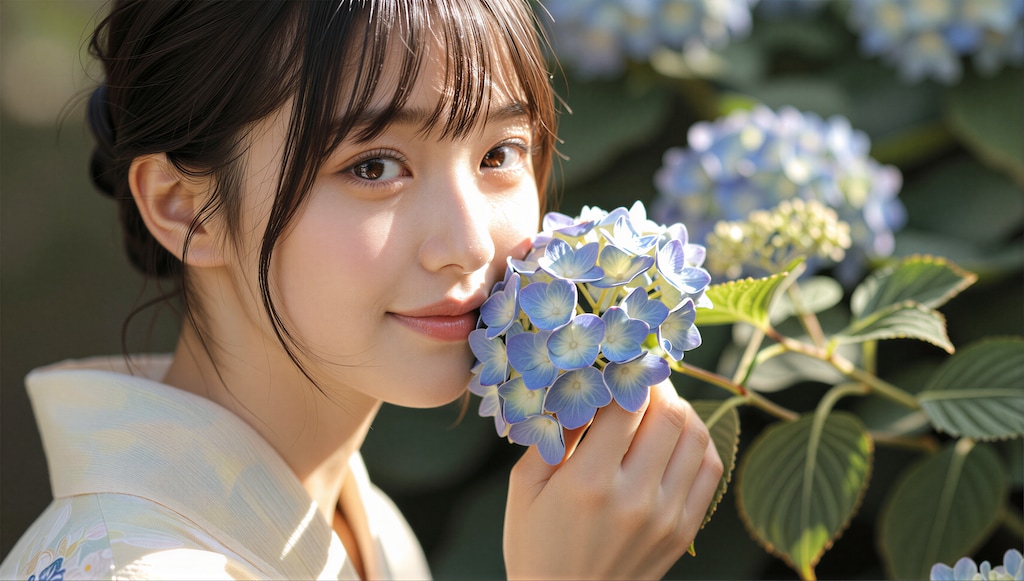 紫陽花のまなざし