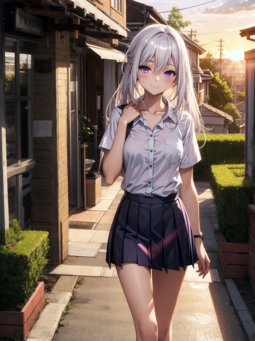 銀髪少女