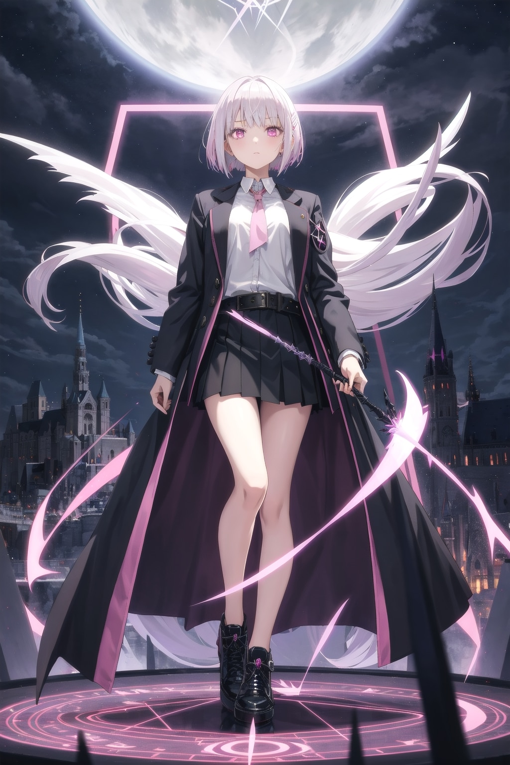 魔法少女、全身ショット