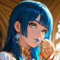 たい焼きを持つ姫様 3枚目