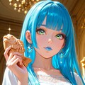 たい焼きを持つ姫様 2枚目