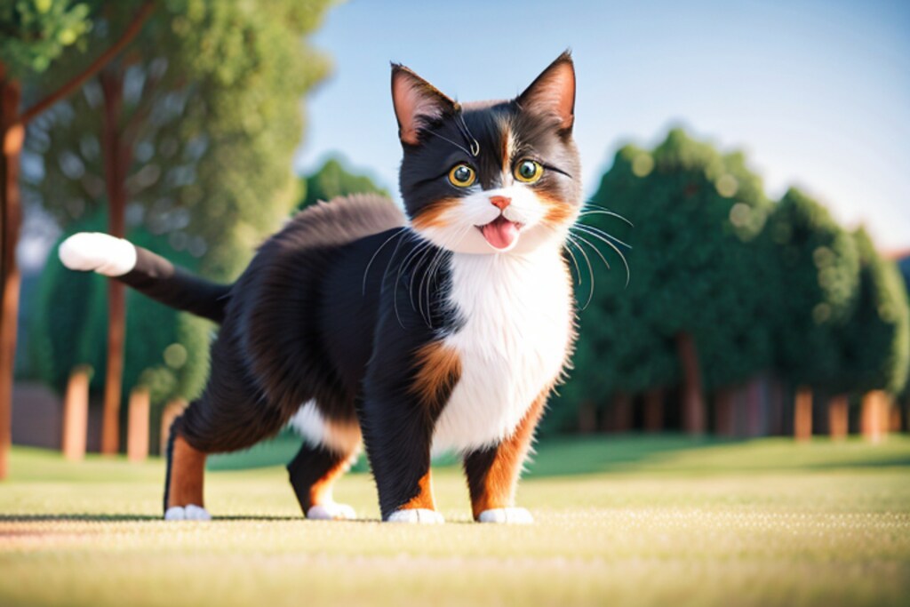 変わった毛色の猫