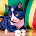変わった毛色の猫 2枚目