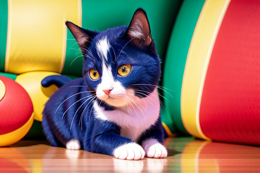 変わった毛色の猫