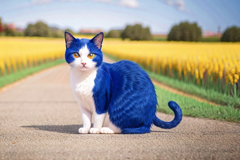 変わった毛色の猫