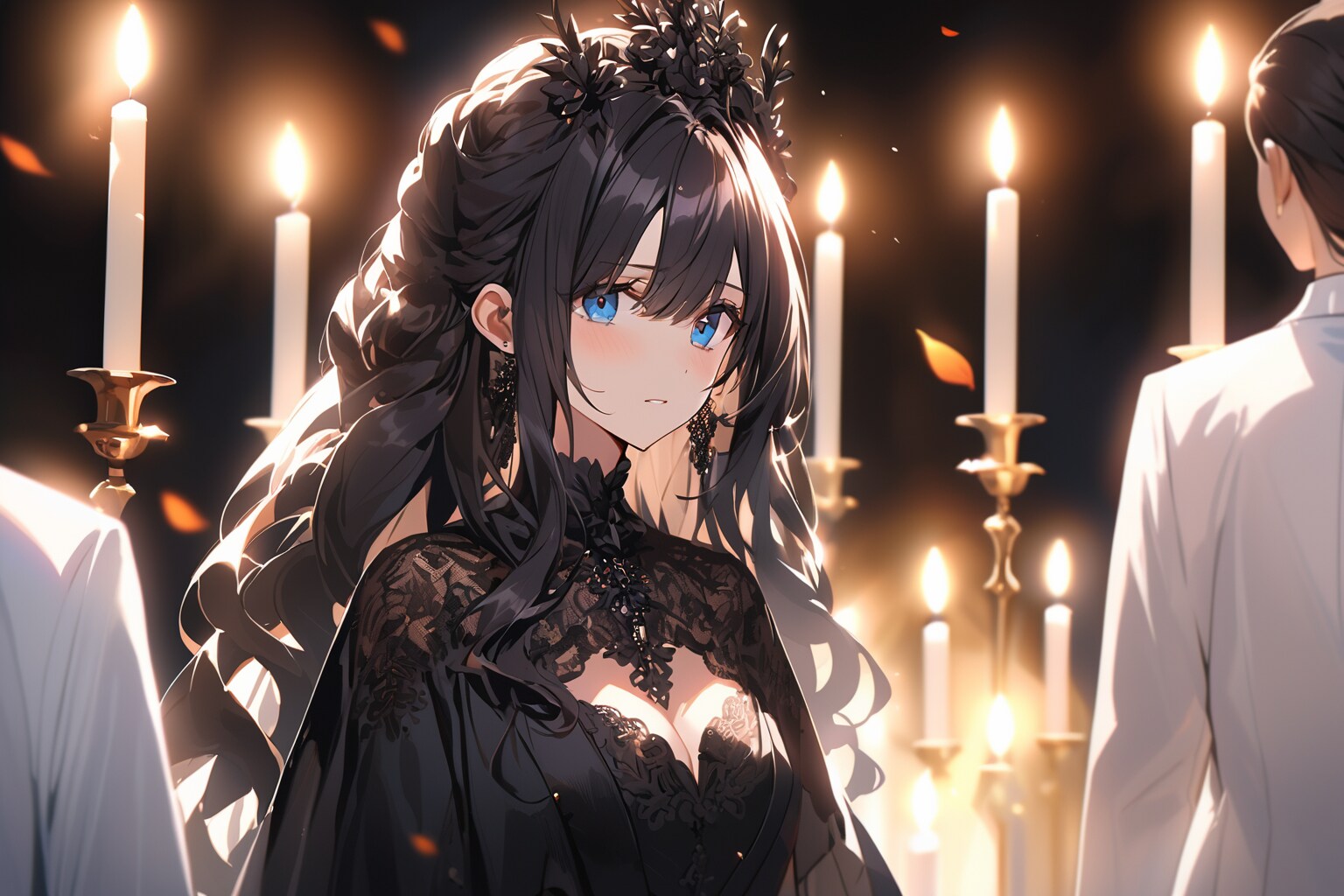 復讐、怨嗟、嫉妬、黒ずくめの花嫁（ファントム） | の人気AIイラスト・グラビア