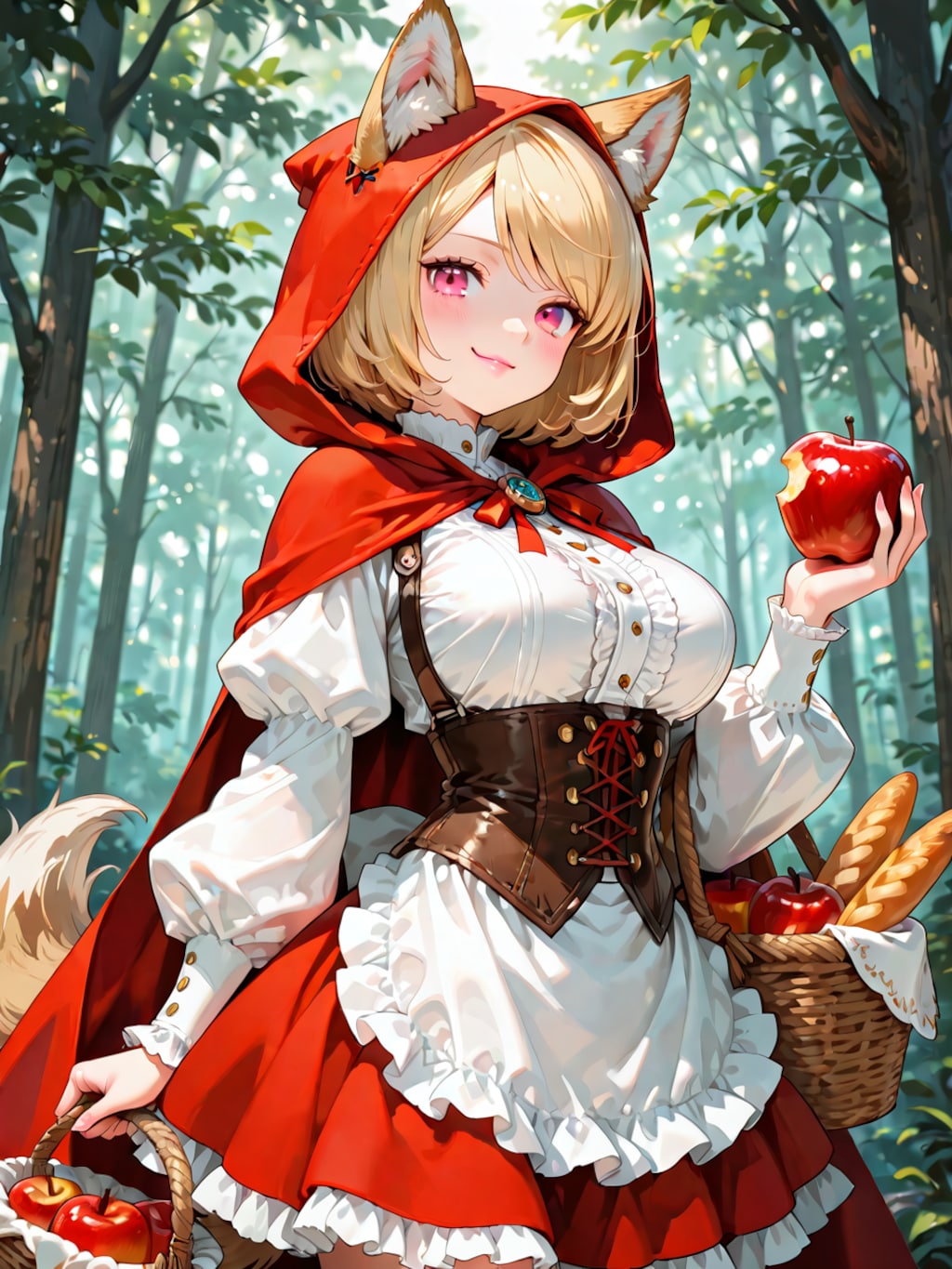 おはよう#122「赤ずきんになりすます狼娘」