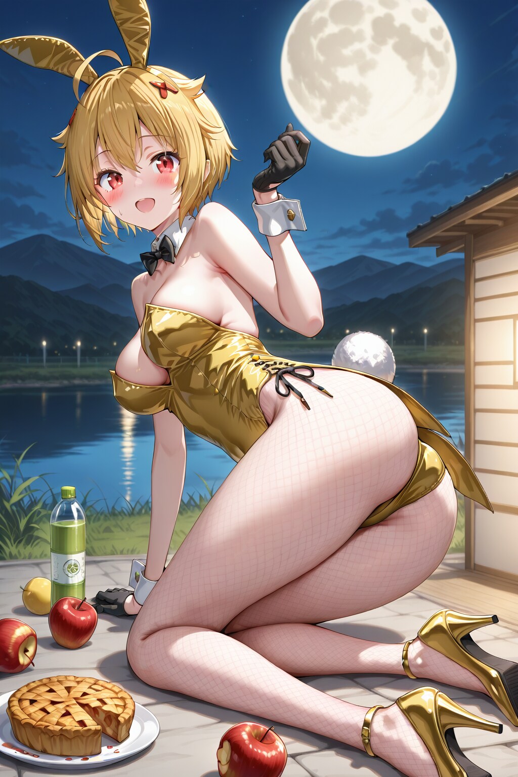 バニーガール衣装のツバッティ