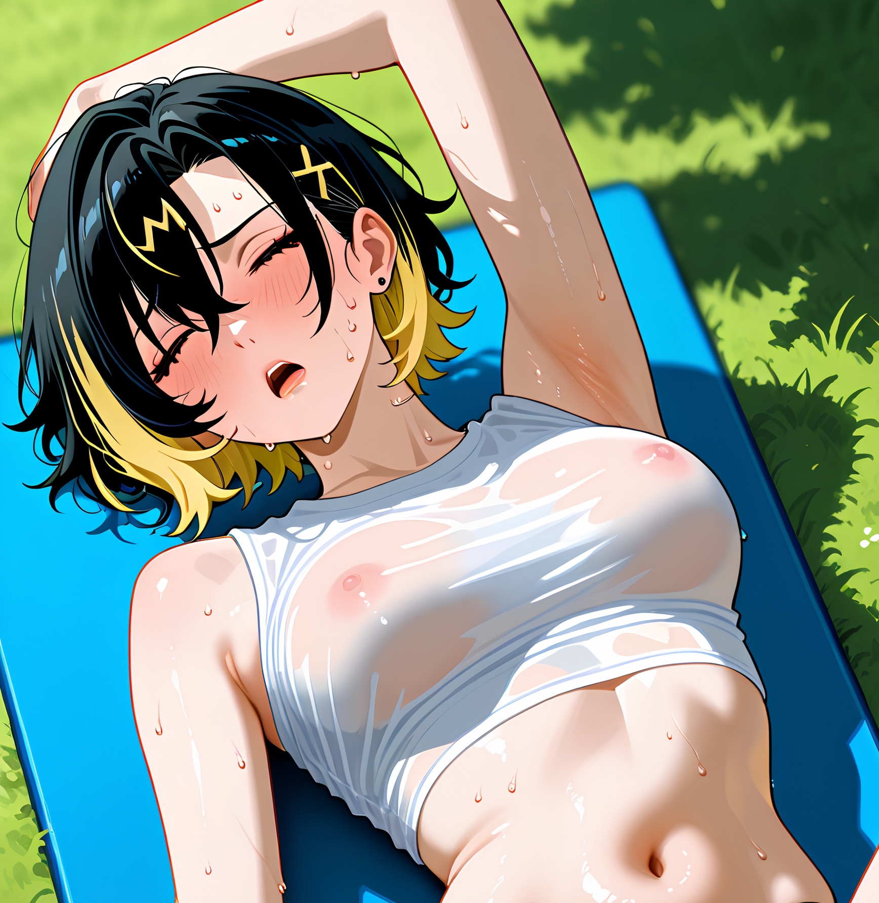 汗だく