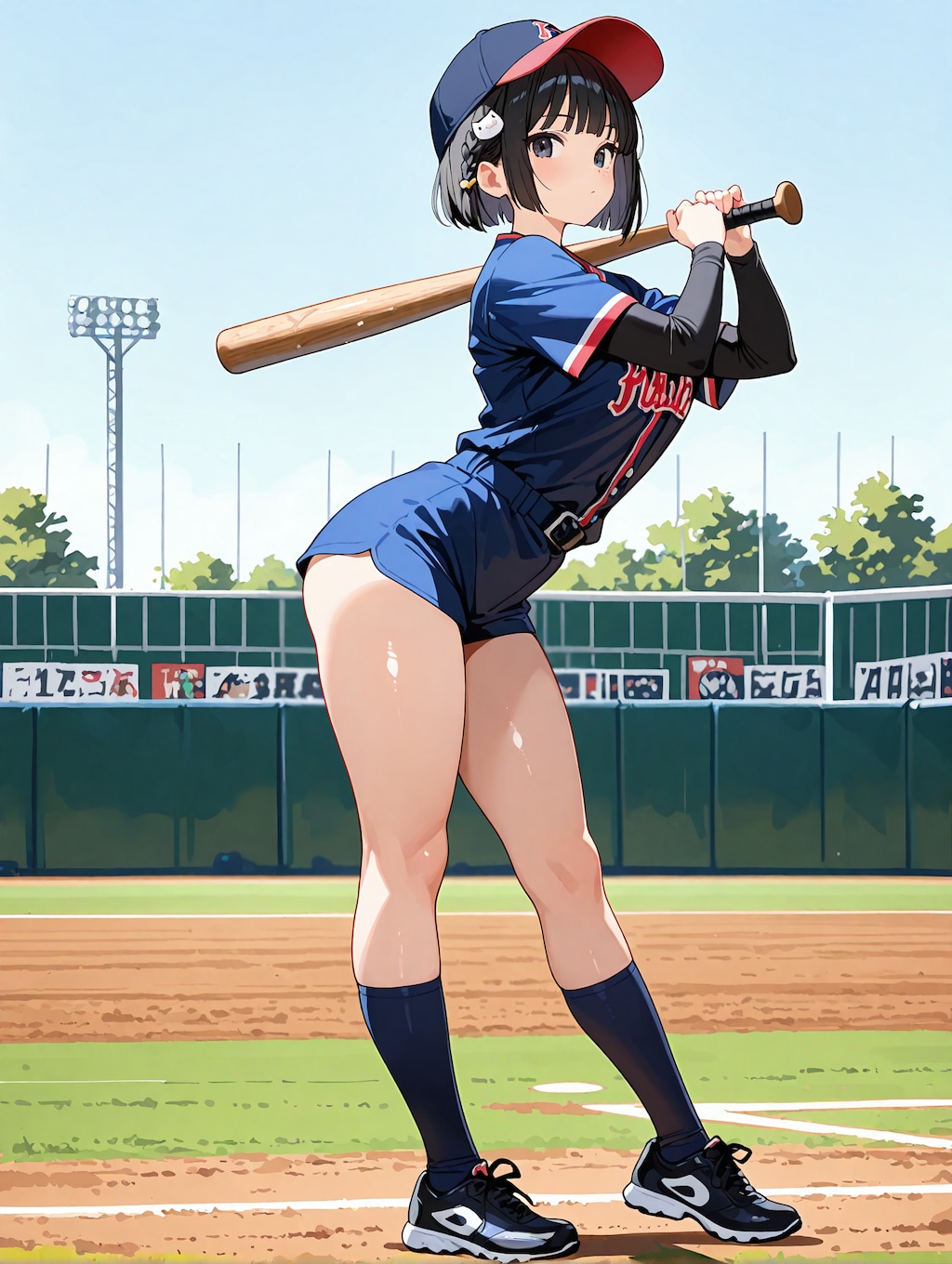 うちの子（仮）に野球帽をかぶせてみた