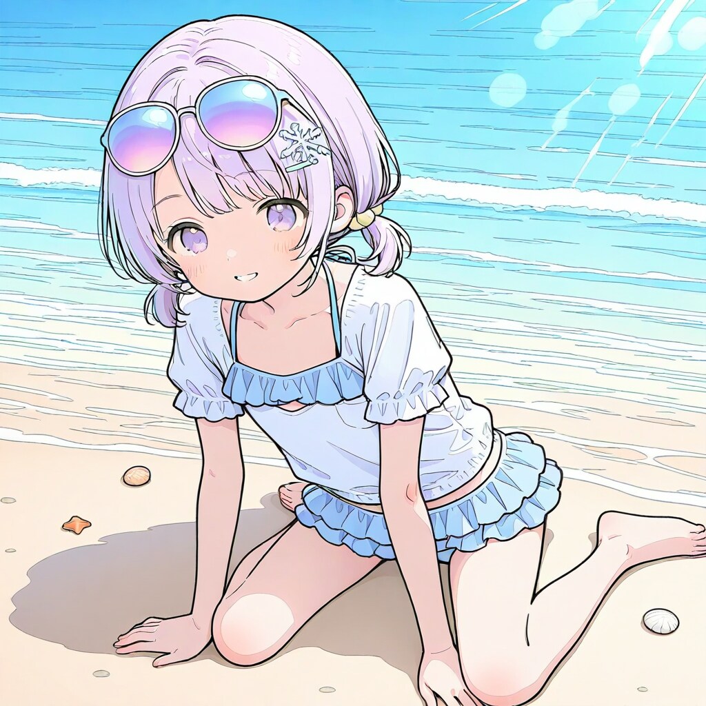 うみ～ | の人気AIイラスト・グラビア