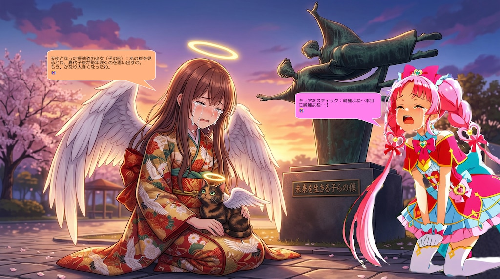 キュアミスティック、天使の子供達に優しく寄り添う