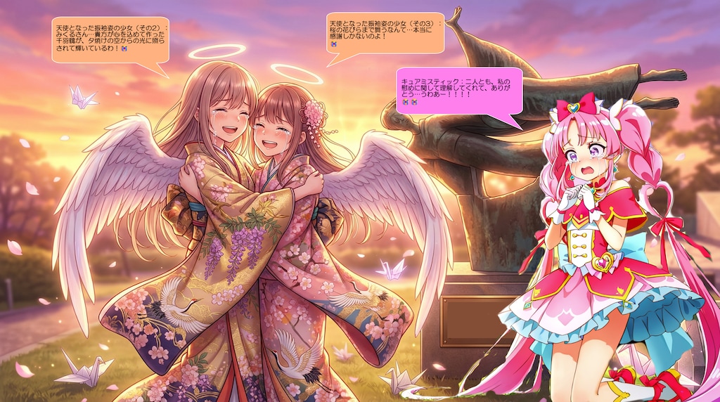 キュアミスティック、天使の子供達に優しく寄り添う