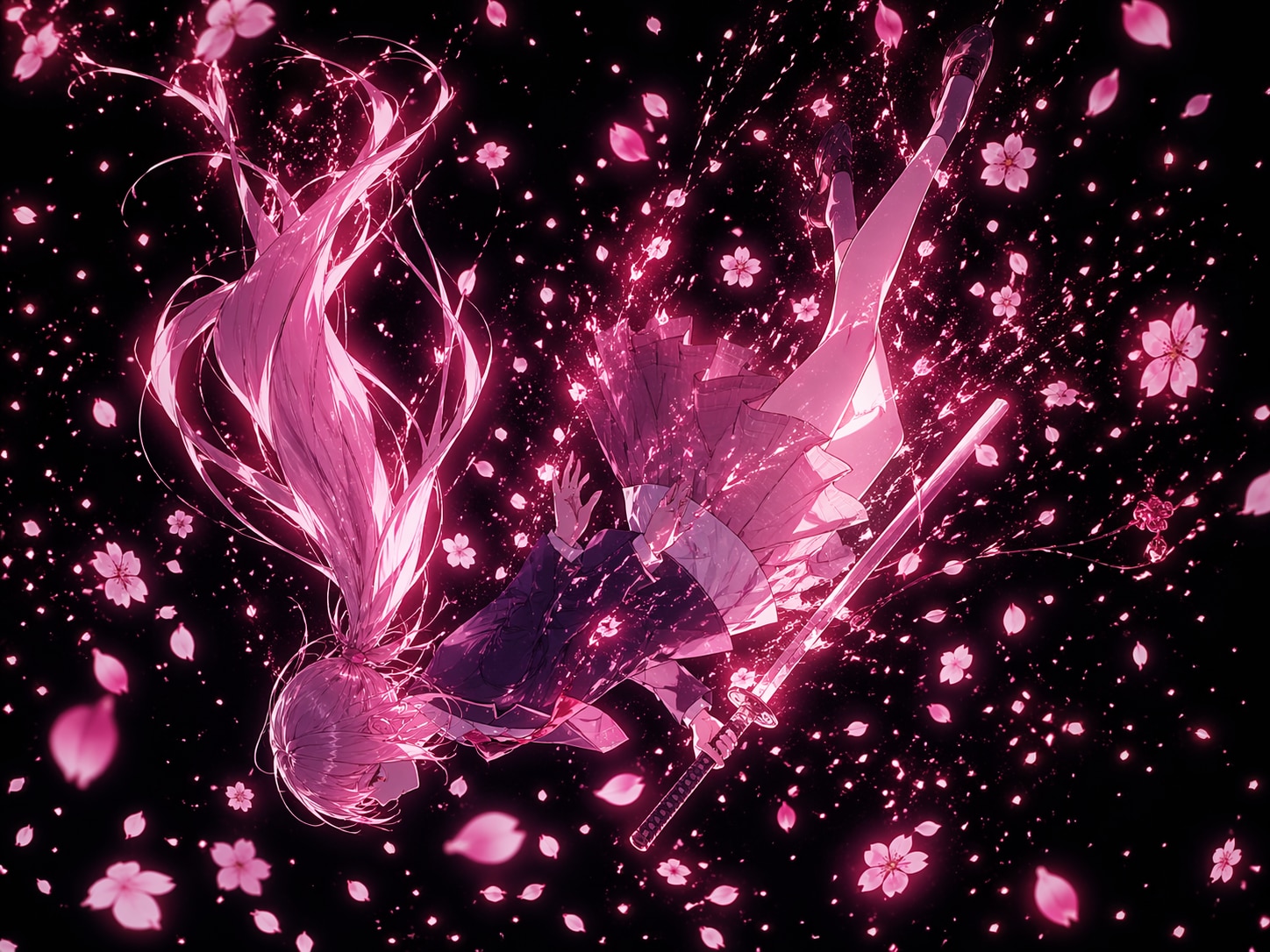 散り落ちる桜 | の人気AIイラスト・グラビア