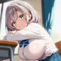 隣の席のあの子（白銀ノエル） 8枚目