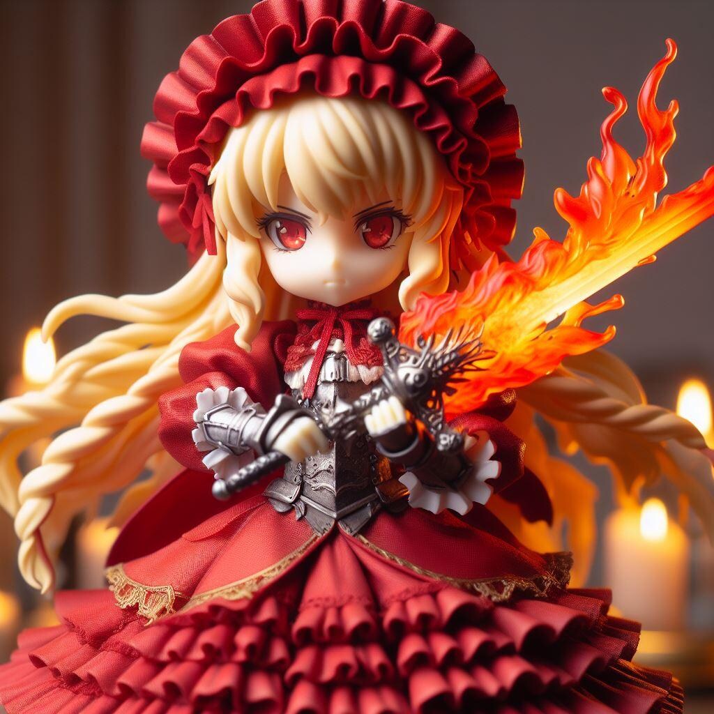 炎の剣をもつ淑女フィギュア