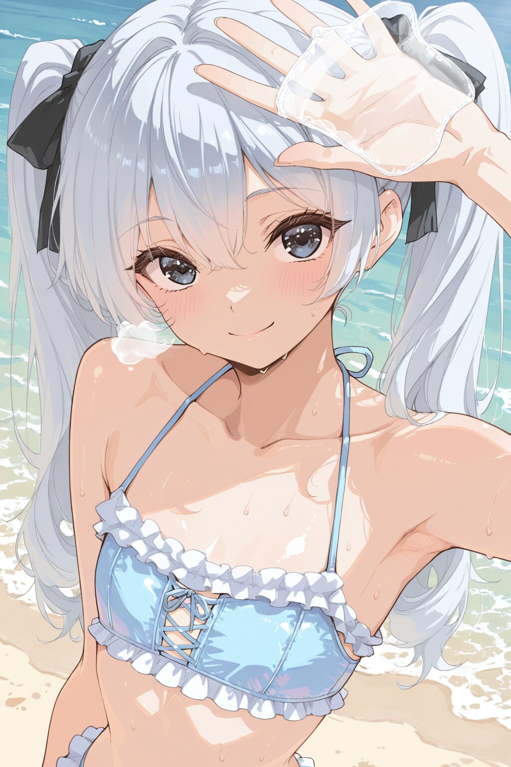 真夏のビーチ