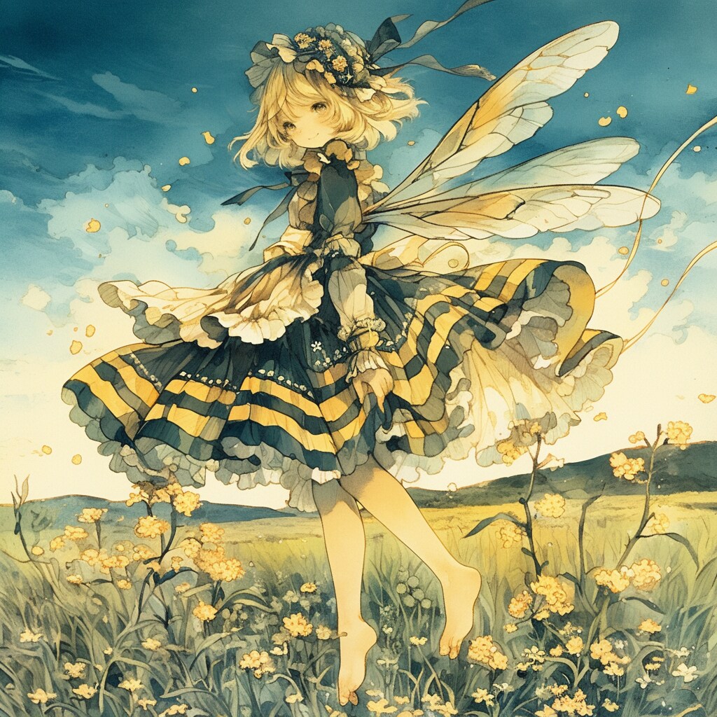 ハチ×ロリータちゃん | の人気AIイラスト・グラビア