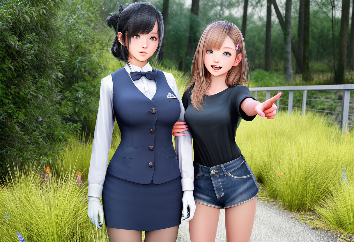 同族判定され、案内されるガイドさん。 | の人気AIイラスト・グラビア