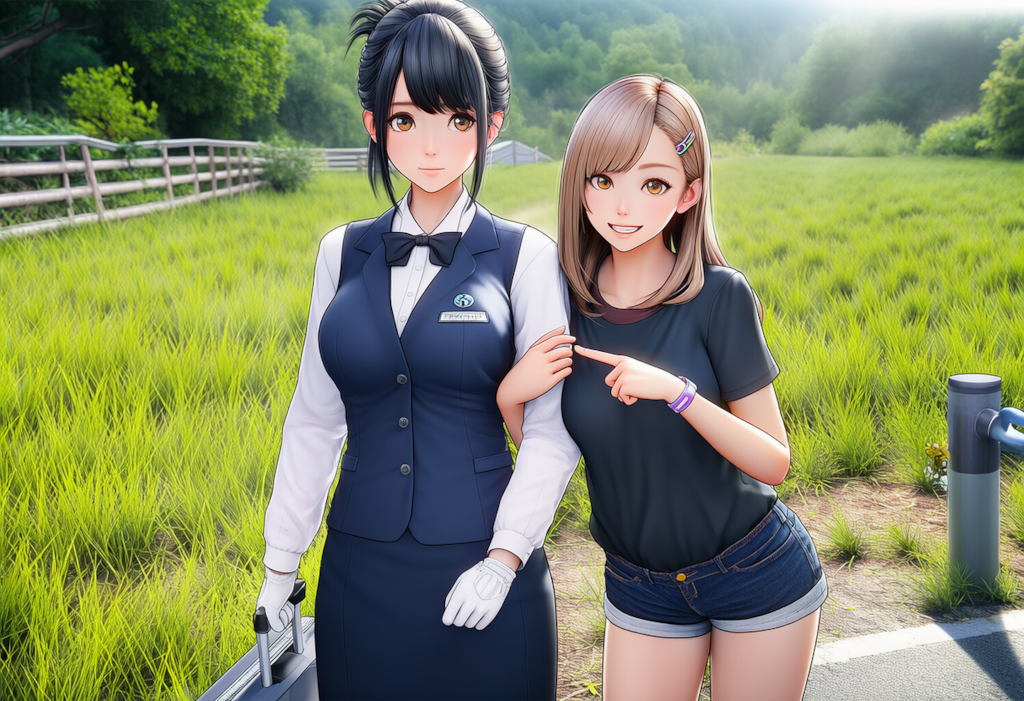 同族判定され、案内されるガイドさん。