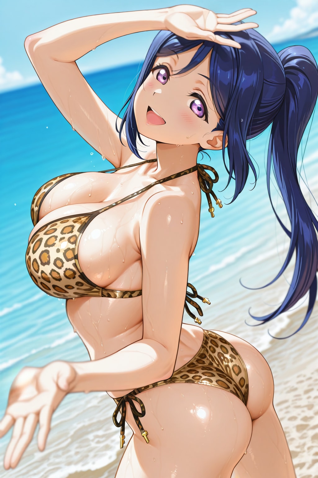 豹柄Tバック果南🐆👙🏖️❤️